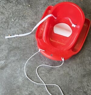 Red Baby Sled